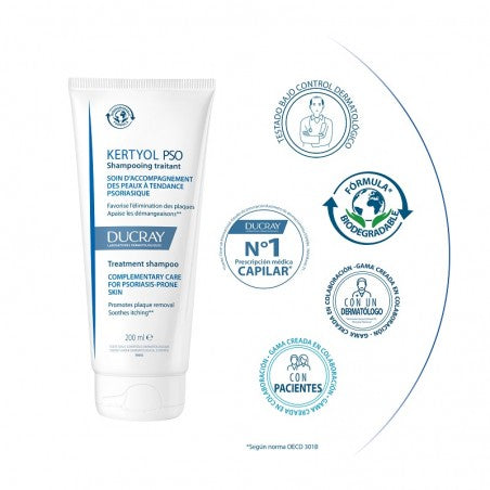 Champu Ducray Tratante Pieles Con Tendencia Psoriasica 200 Ml
