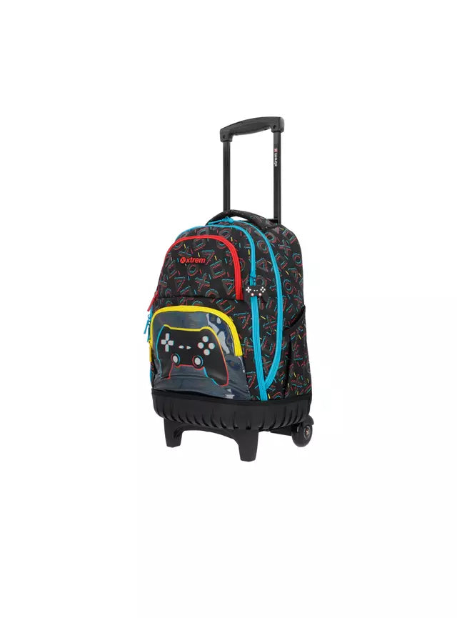Mochila Con Ruedas Xtrem Cross 2.0 Trolley Gamer Negro