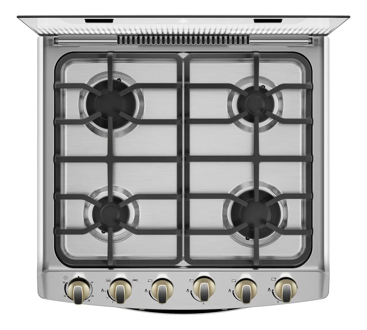 Cocina a Gas 4 Platos Midea MCG-4QPI24NS, Gris