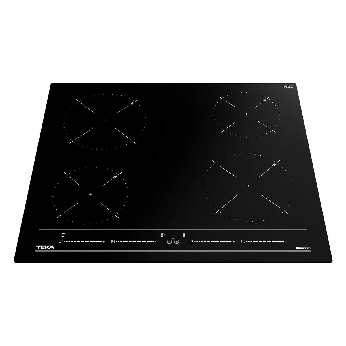 Encimera de Inducción Teka IBC 64010 BK MSS 4 Quemadores, Negro