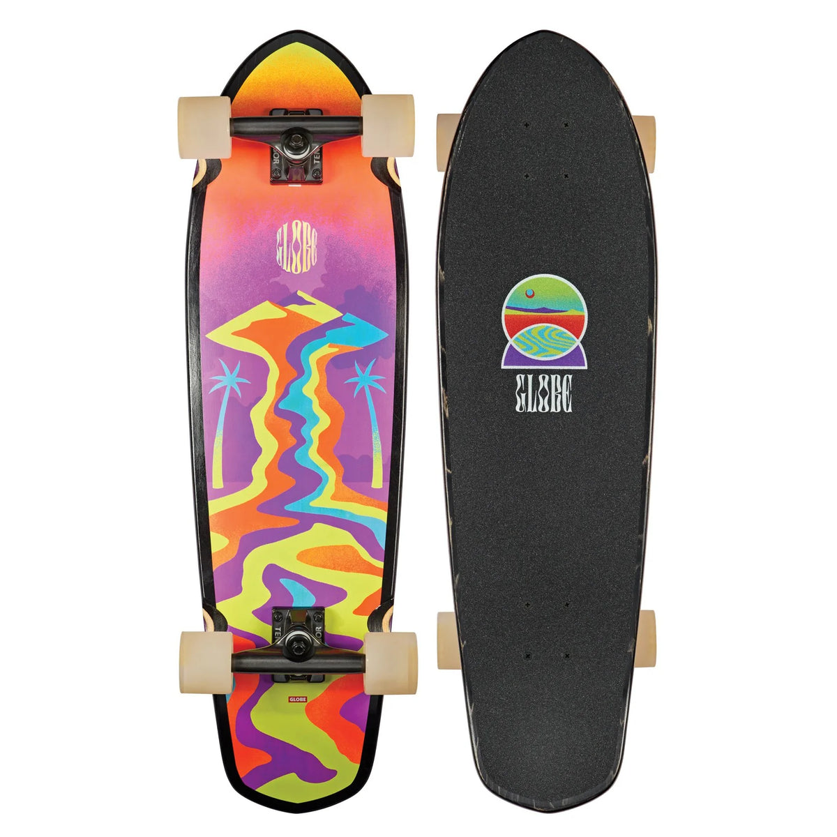 Monopatín Melted Mountain Globe Gran Blazer Multicolor 32"