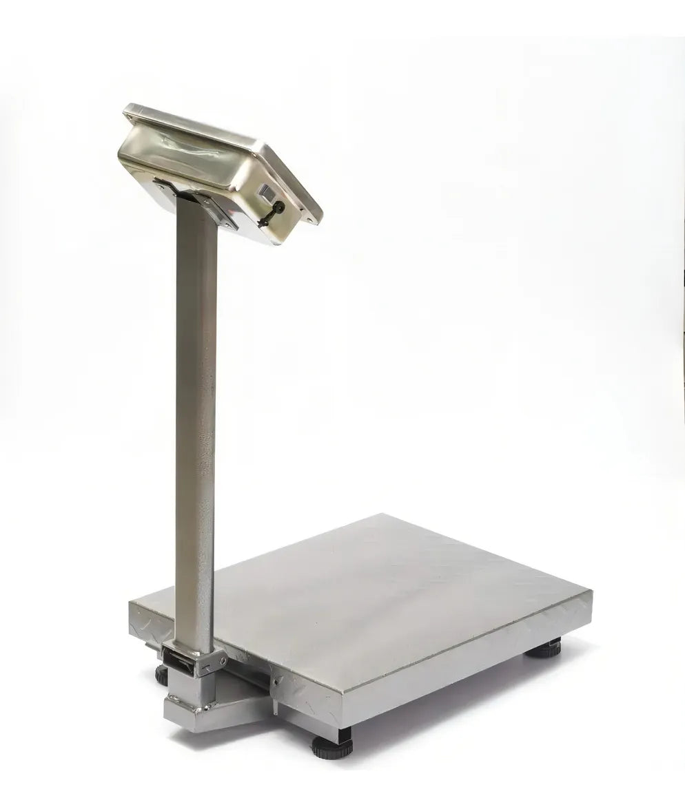Bascula Industrial Digital Megatronic Diamantada 500kg Con Mastil 220v Gris