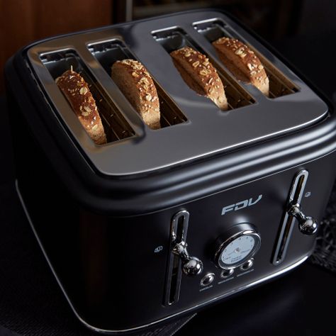 Tostador 4 Rebanadas Fdv Iconic  Black