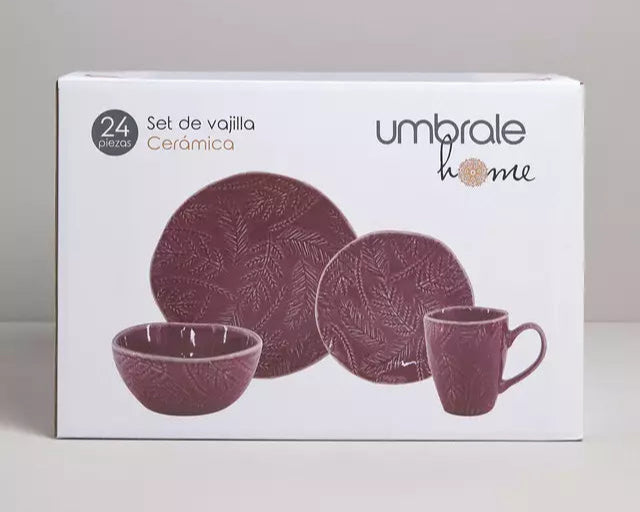 Set De Vajilla Umbrale Home Ceramica Estampado/ Sofia Burdeo 24