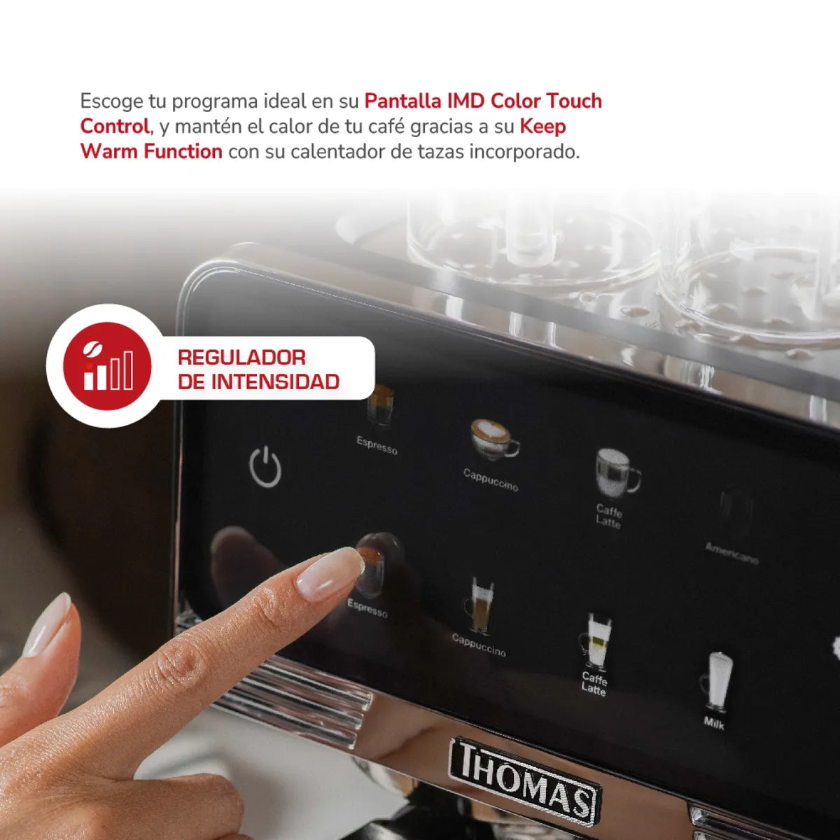 Cafetera Espresso Thomas THJ-165DEL 20 Bares, Negro