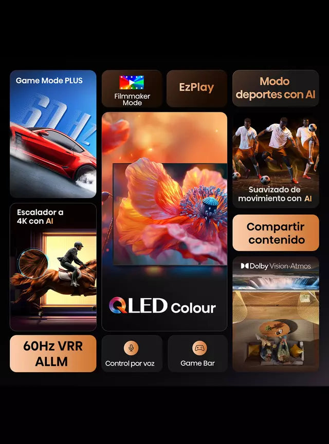 Smart TV QLED Hisense 50Q6QV 50 Pulgadas