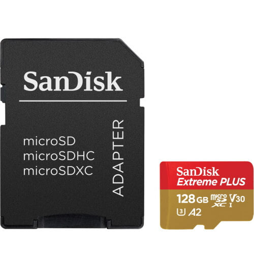 MICROSD SANDISK EXTREME A2 - SDSQXA1-128G-GN6MA 128GB - 160MB