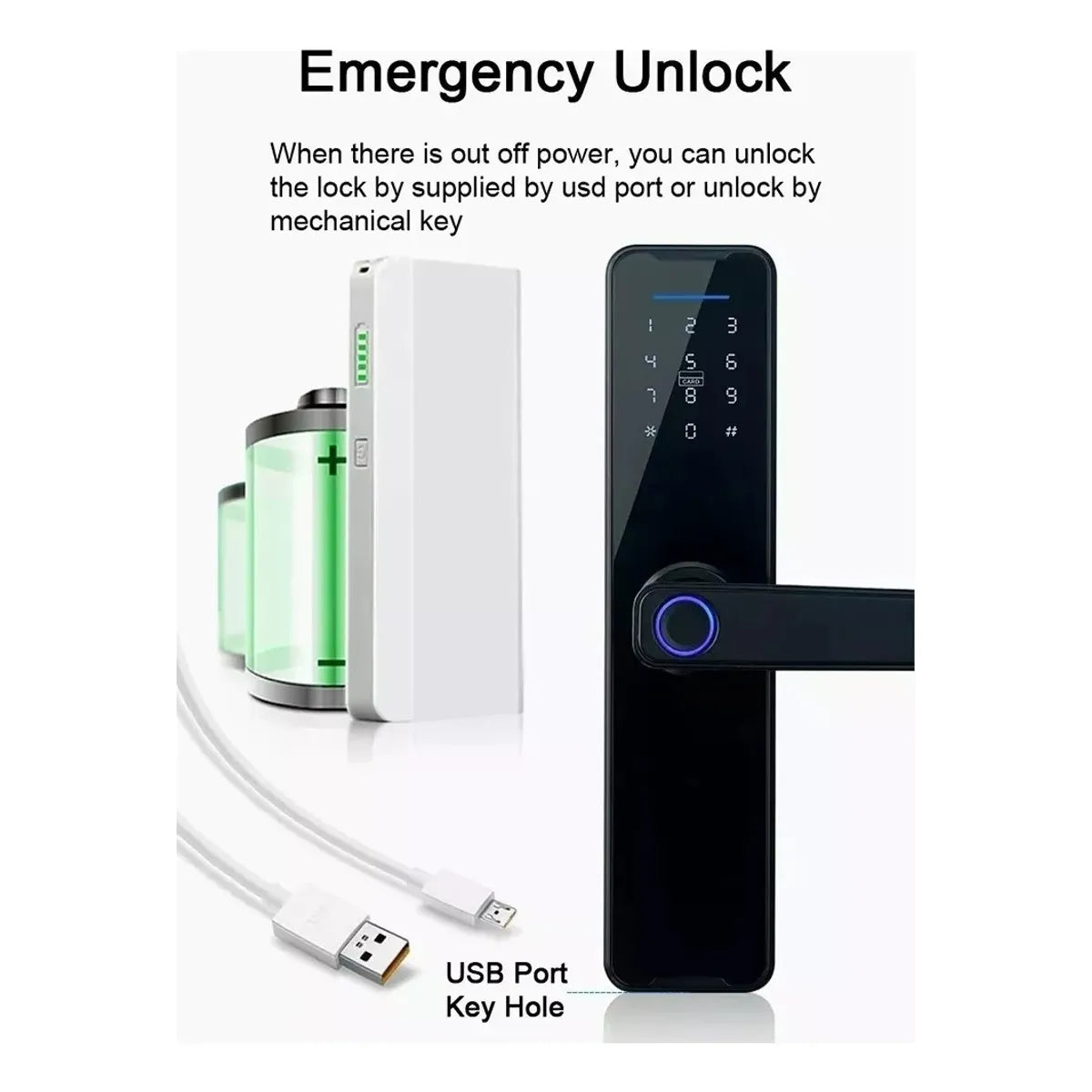 Cerradura Digital Inteligente WiFi con Chapa Electrónica
