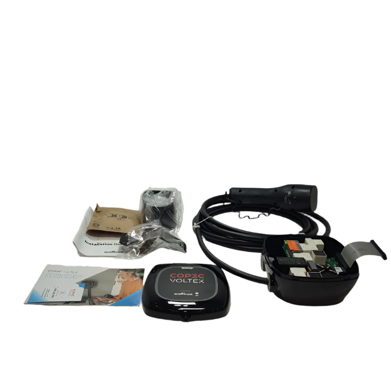 Cargador De Autos Electricos Pulsar Plus Wallbox Plus7kw Voltex C2 Tipo 2 Black