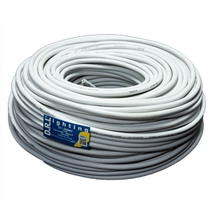 Cable de Conducción Tel-Kabl H05VV-F 3x2.5mm Blanco - 100 Metros