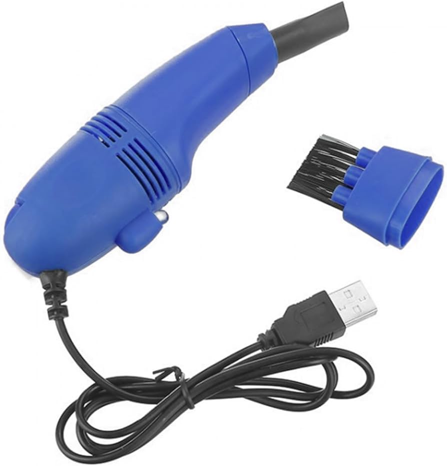 Pack de 10 Mini aspiradora USB  + 2 Funda de Silicona para controlador - Azul