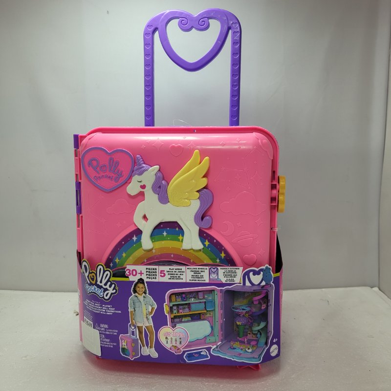 SET DE JUEGO POLLYVILLE RESORT ROLL AWAY TOYS HKV43-9564 ROSADO NIÑA