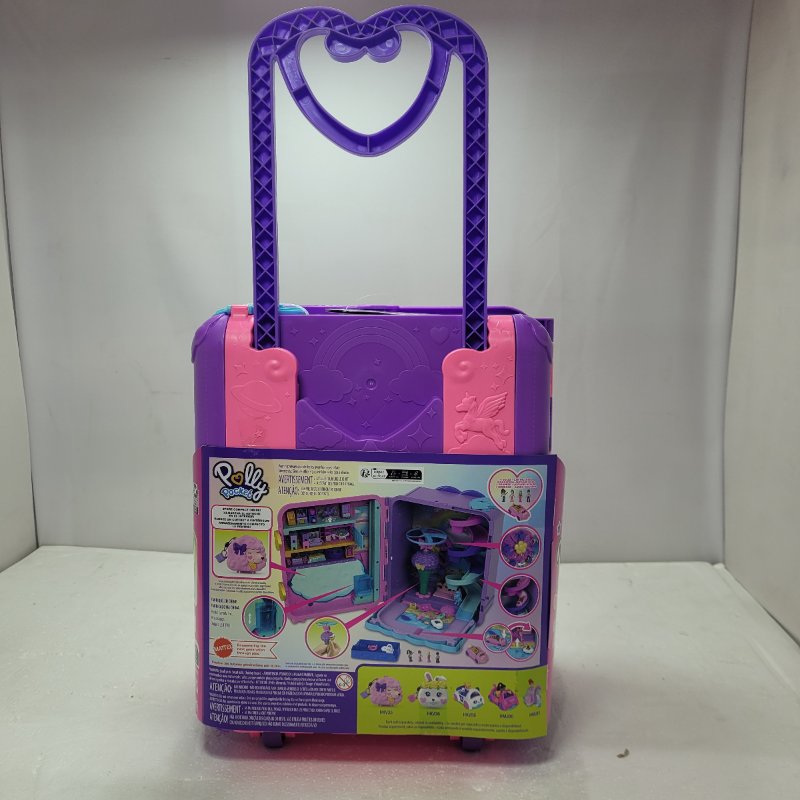 SET DE JUEGO POLLYVILLE RESORT ROLL AWAY TOYS HKV43-9564 ROSADO NIÑA