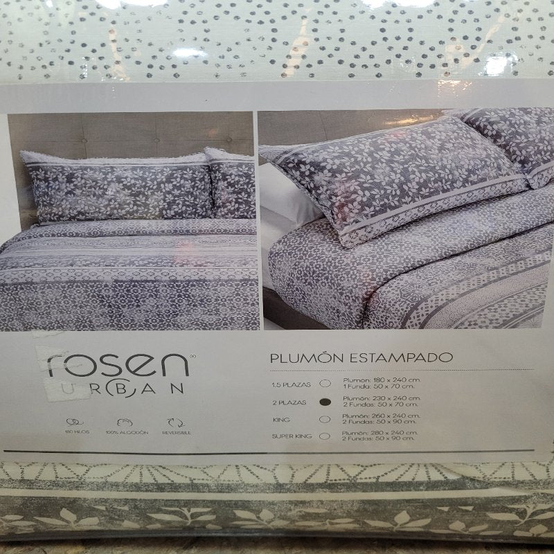 PLUMON ESTAMPADO ROSEN 2 PLAZAS KAIRI