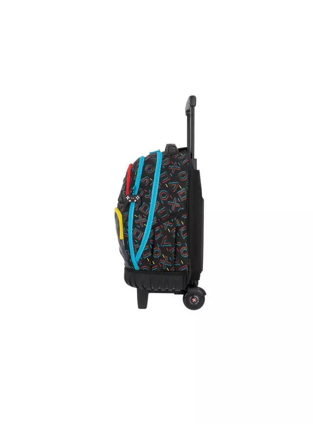Mochila Con Ruedas Xtrem Cross 2.0 Trolley Gamer Negro