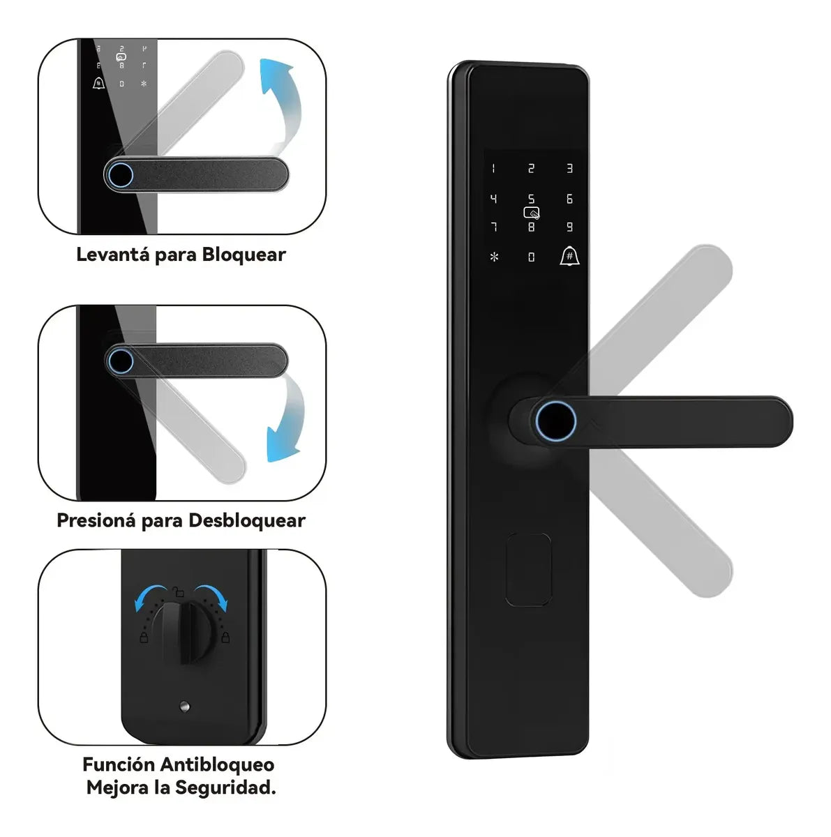 Cerradura Digital Inteligente WiFi con Chapa Electrónica