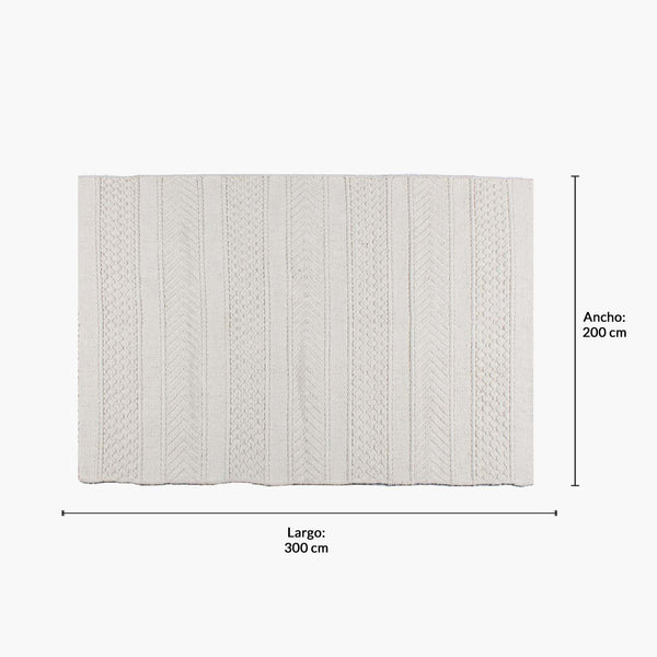 Alfombra Form Design Bartolome Blanco 200x300cm
