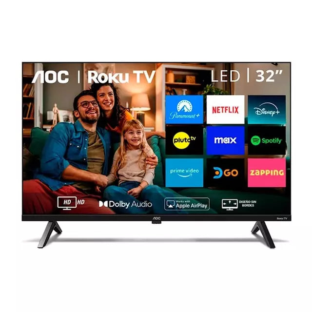 Smart TV ROKU AOC 32S5045 32 Pulgadas, Negro