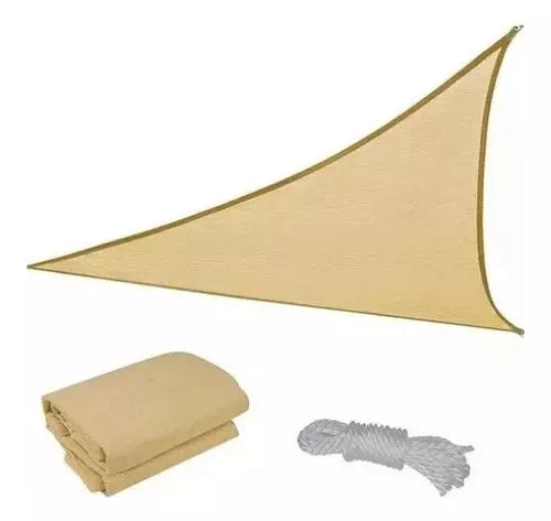 Carpa toldo vela con Anclaje Shade Sail Genero Mostaza