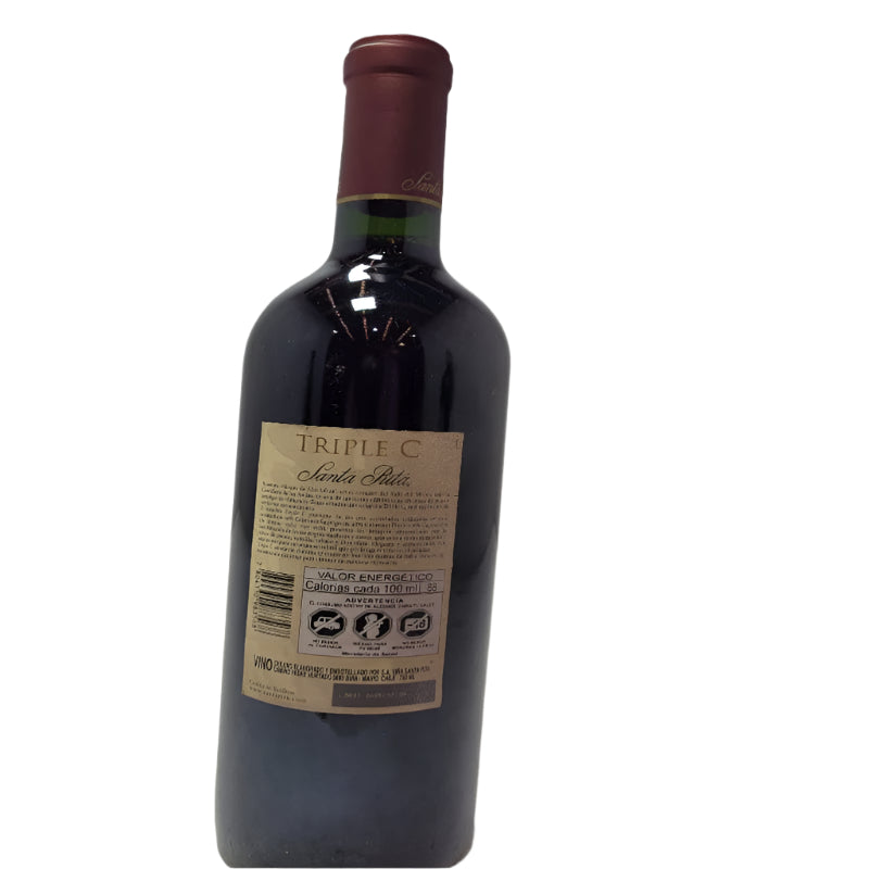 Vino Tinto Triple C Santa Rita Red Wine Valle Del Maipo 750 Ml 1 Botella 2021