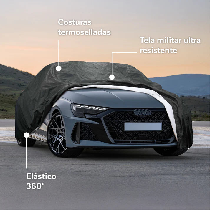 Funda Cobertor Impermeable Auto Deportivo Deluxe 484x205x129 Cm Negro L