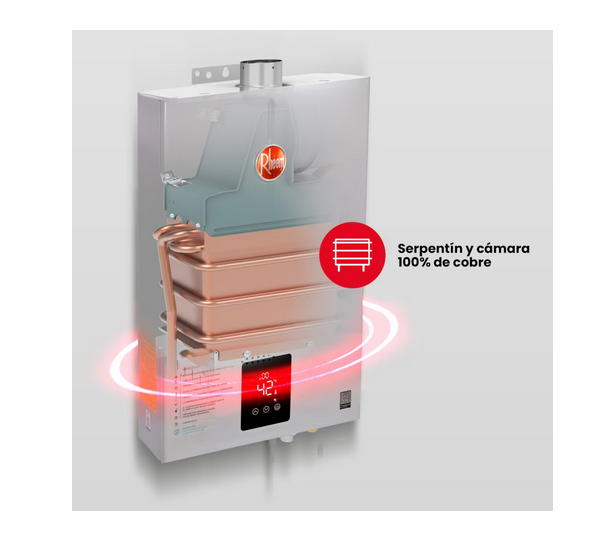 Calefont a Gas Licuado Rheem DTS TFIS 12 12 Litros