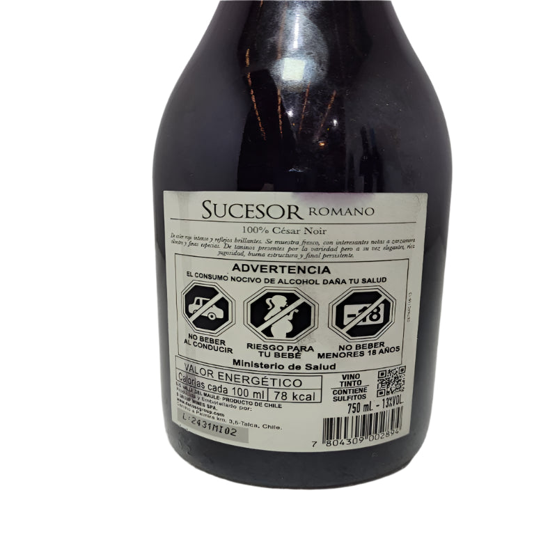 Vino Limited Releasesucesor Romano Casa Donoso Cesar Noir Valle Del Maule 750ml 2022