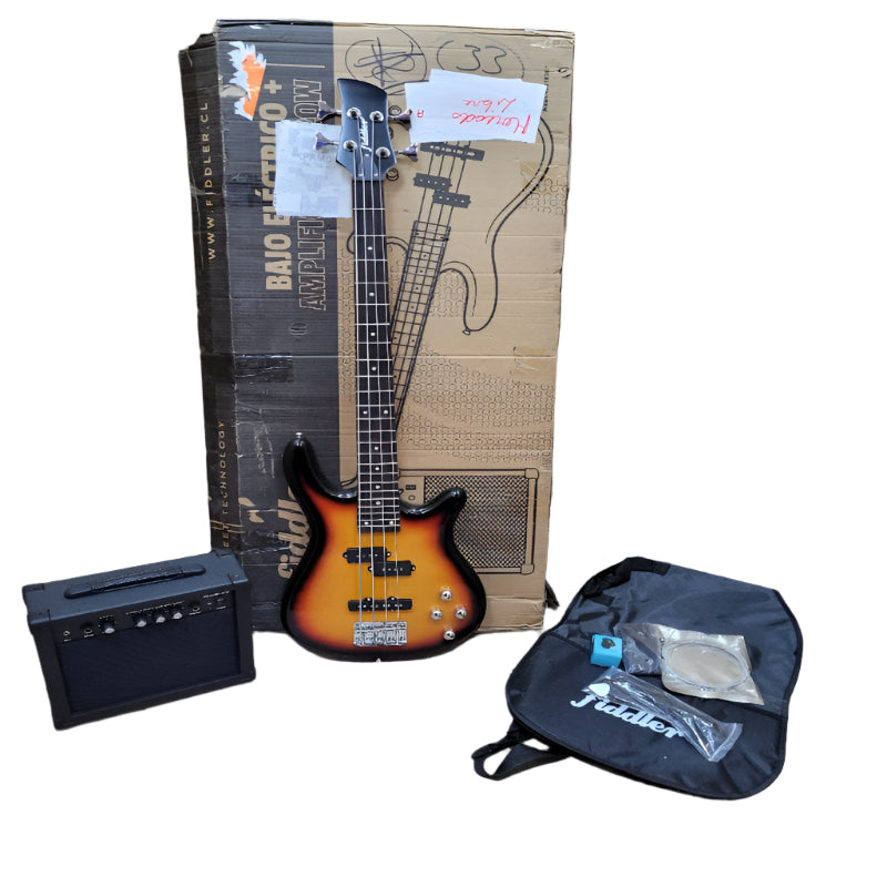 BAJO ELECTRICO + AMPLIFICADOR 20W FIDDLER SUNBURST FD-CBA06S