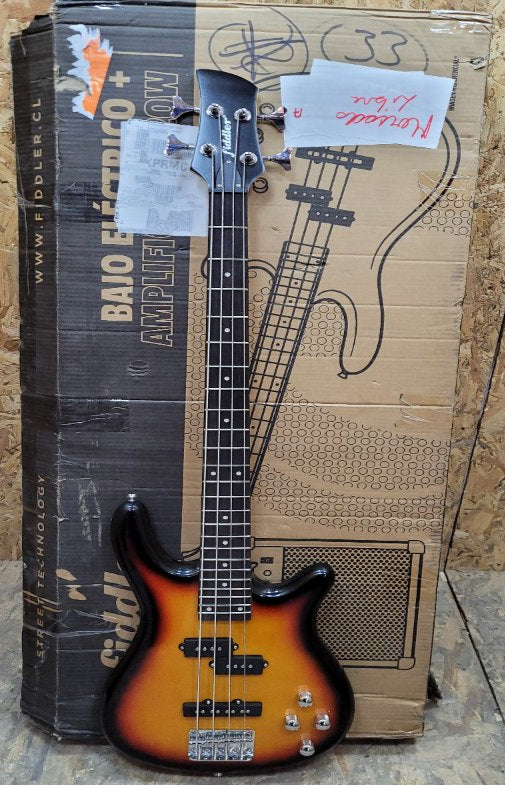BAJO ELECTRICO + AMPLIFICADOR 20W FIDDLER SUNBURST FD-CBA06S