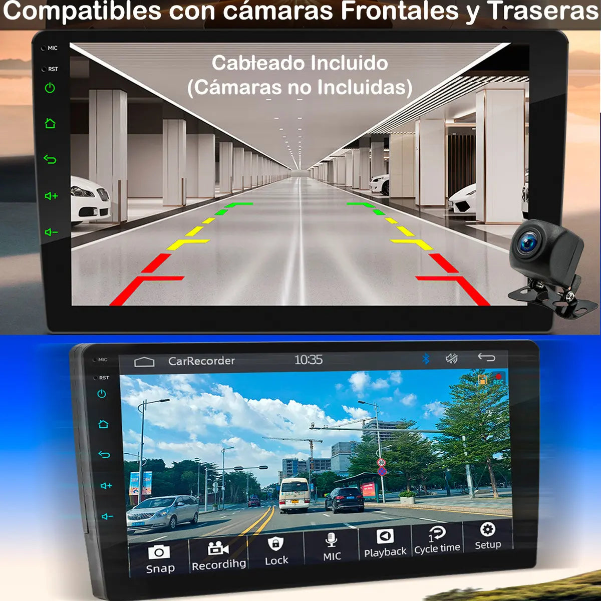 PANTALLA QLED PARA AUTO JZ-103 10 PULGADAS 2GB RAM 32GB ROM