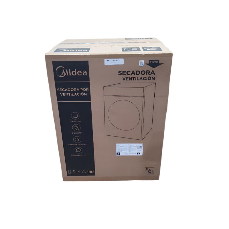 Secadora Por Ventilacion Midea Md100a100 Blanco 10 Kg