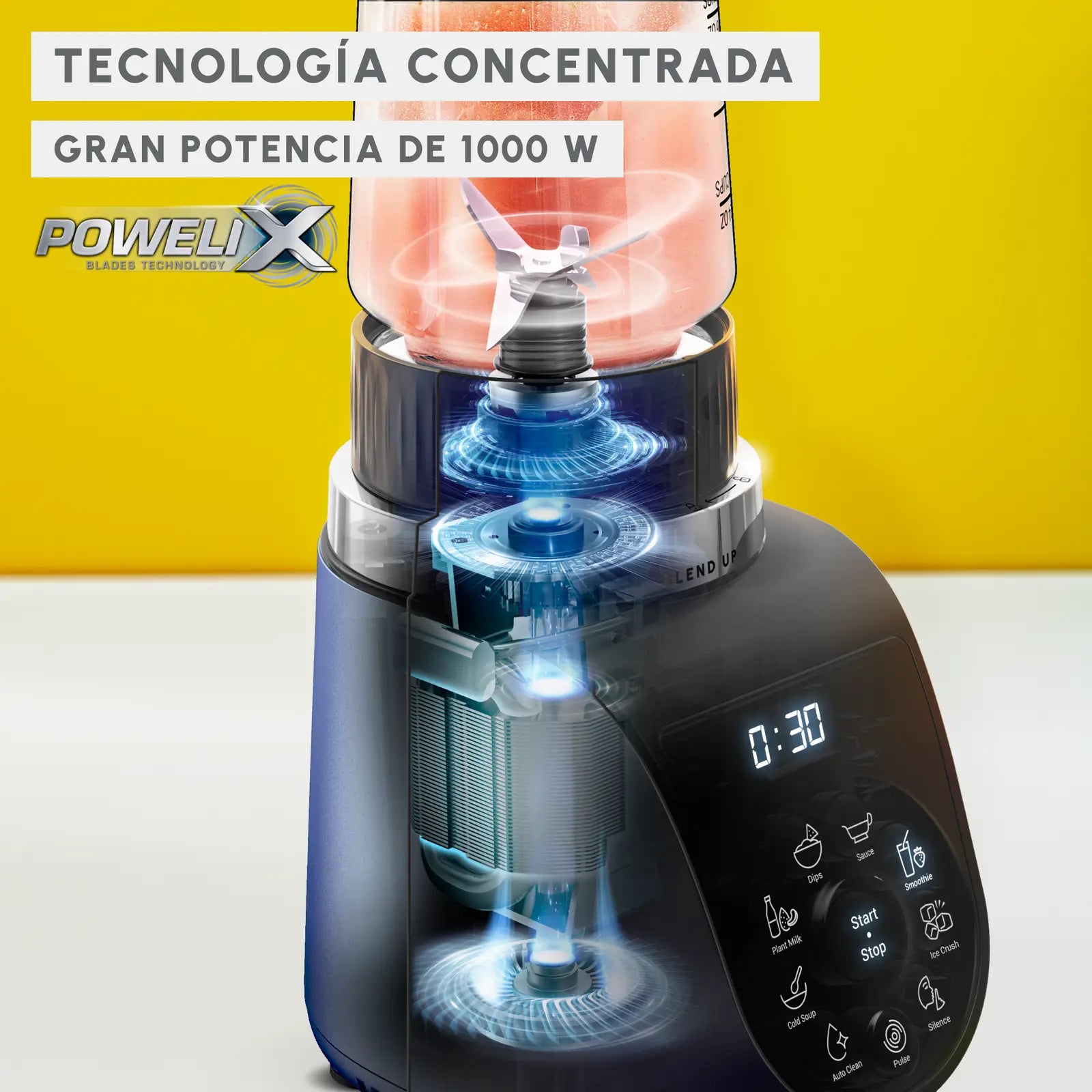 Licuadora Personal Moulinex Blend Up Negro 700+400 Ml