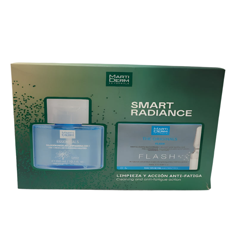 Pack Limpieza  Y Accion Anti-Fatiga Marti  Derm Smart Radiance
