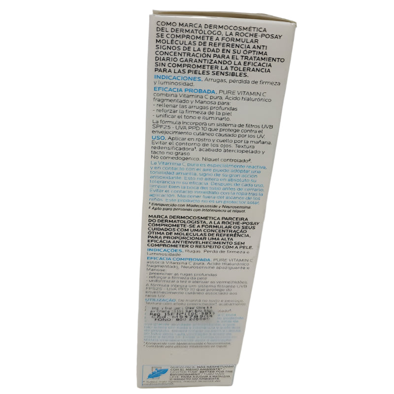 Tratamiento De Relleno La Roche - Posay Arrugas Uvspf 25 Hyalu C 40 Ml Unidad