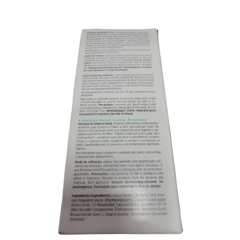 Limpiador Facial Isdin Acniben Repair Emulsion 180 Ml 1 Unidad Femenino