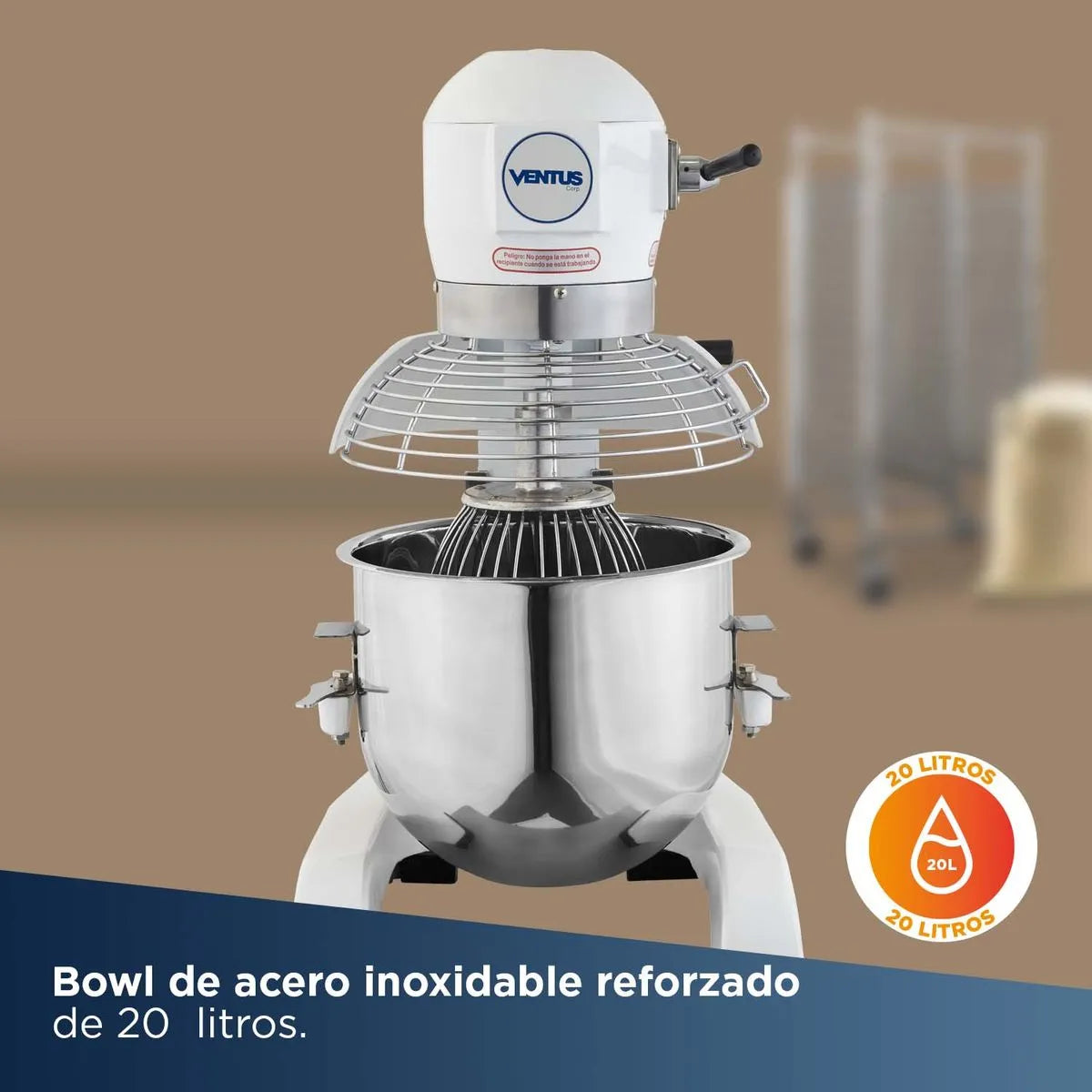 Batidora Planetaria Ventus Vb-20 Inox