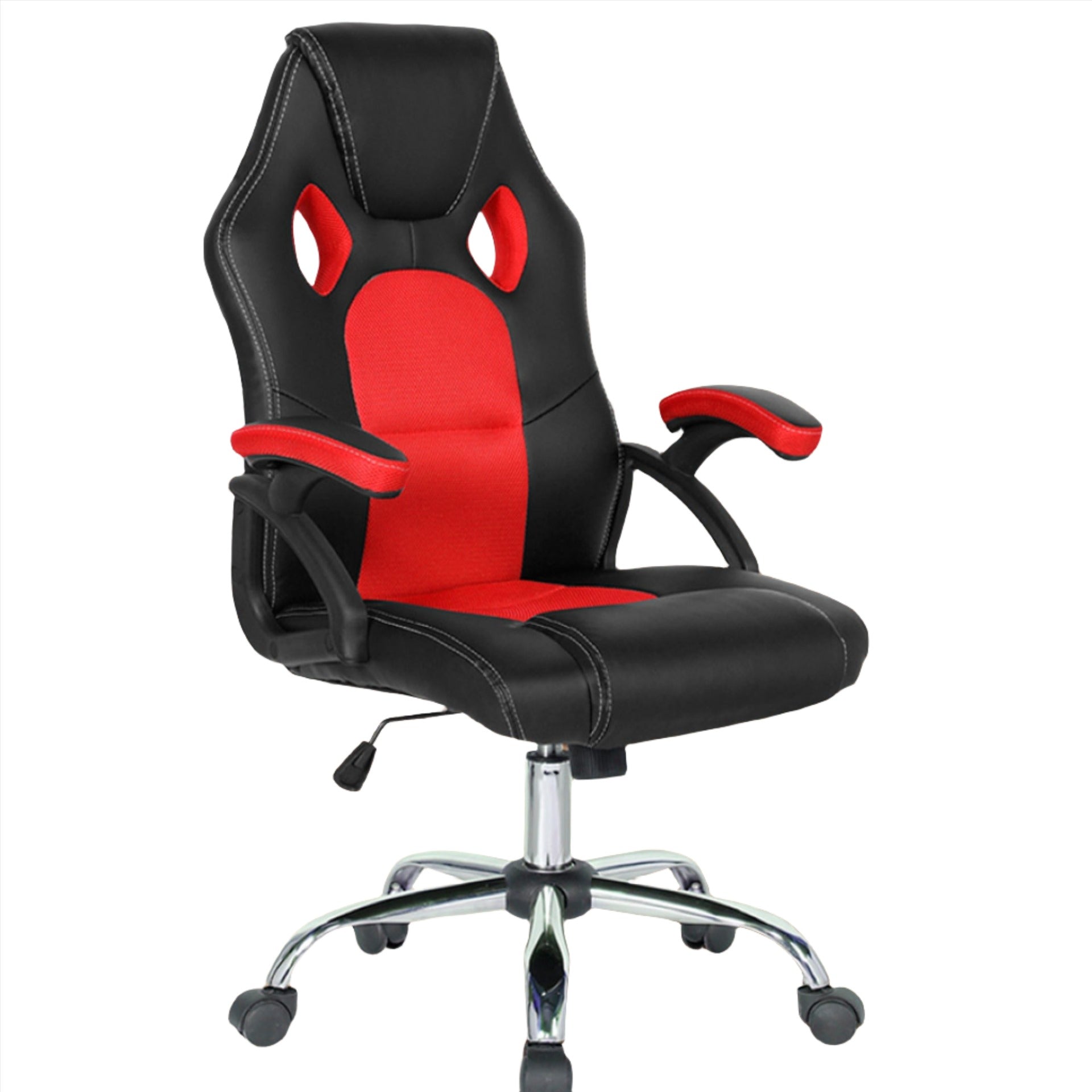 Silla Gamer Empoli Legend  / Ajustable Y Reclinable /  Em-3201 Rojo /  Negro