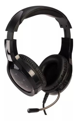 Audifono Gamer Tedge Over Ear Con Microfono Y Luz Negro