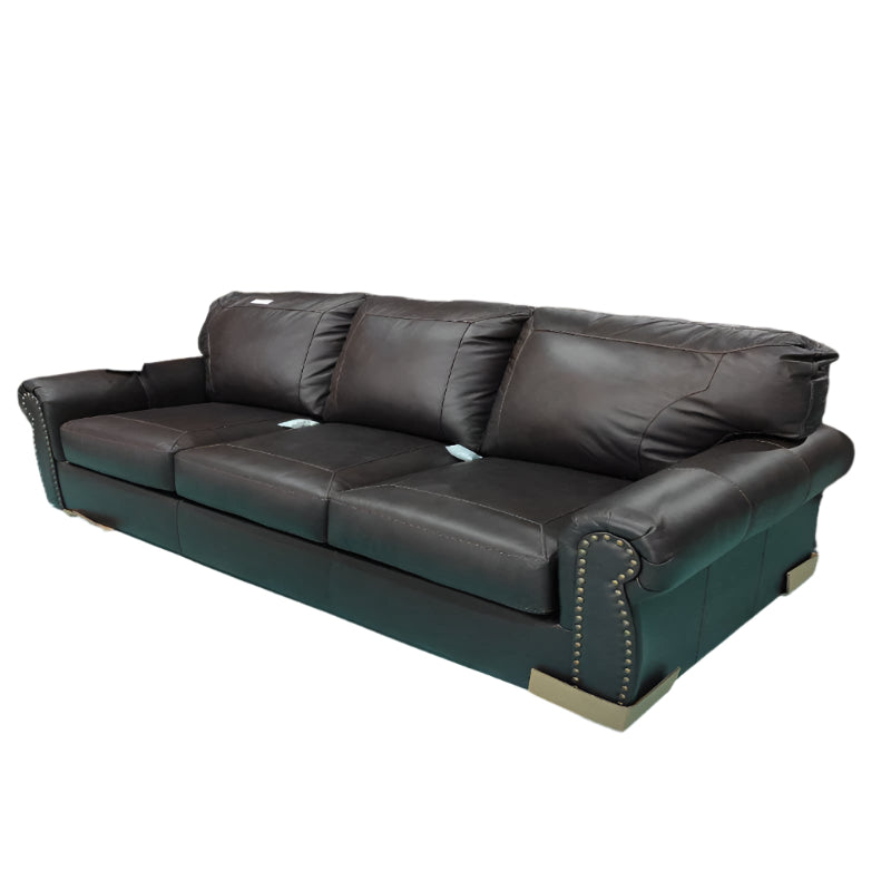 Sofa Cuero 3 Cuerpos Ashley Colleton Cafe