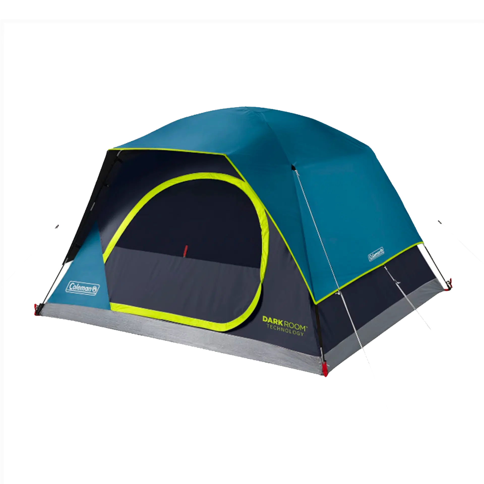Carpa Coleman 4 Personas Skydome Dark Room, Azul y Verde