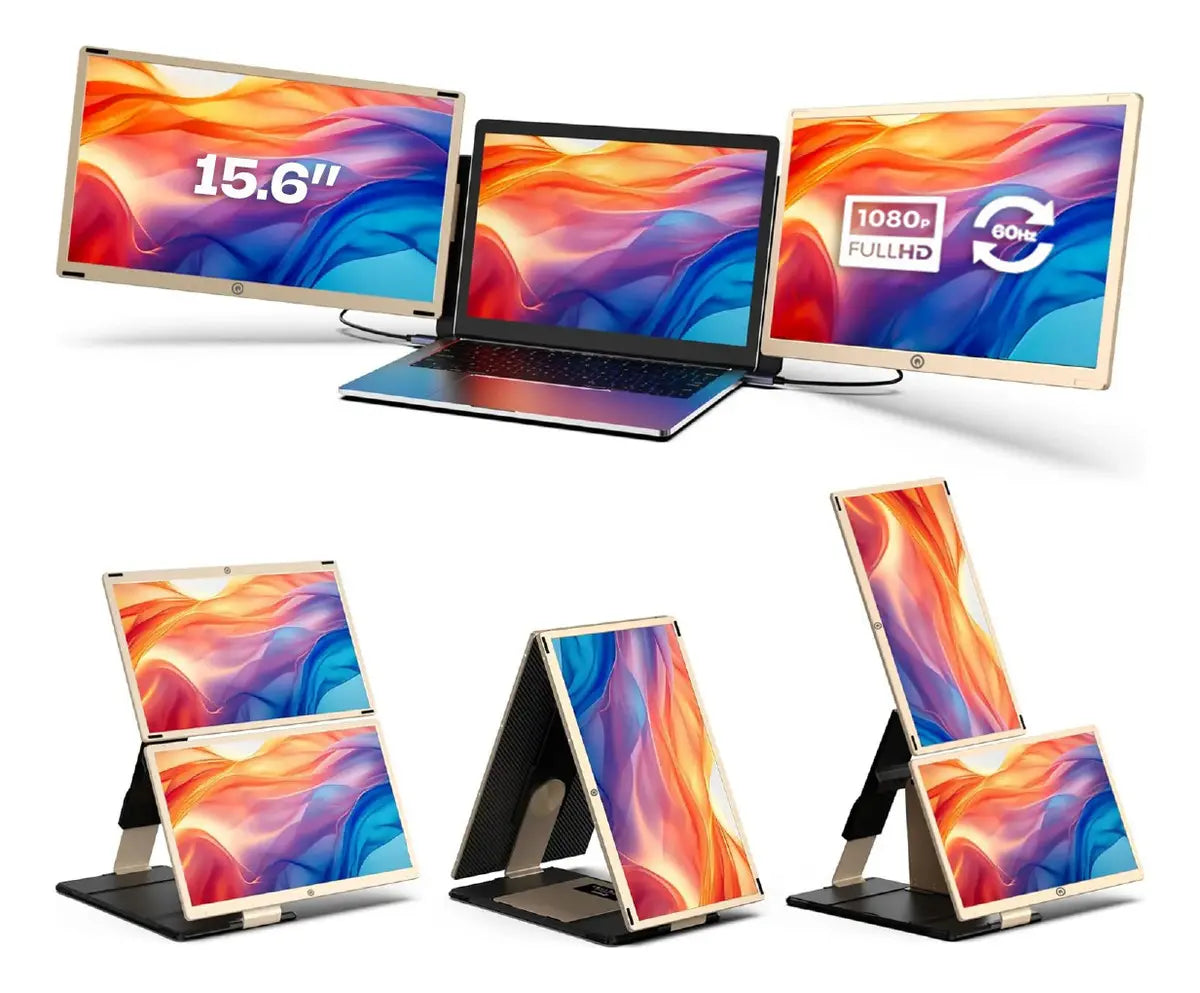 Extensor de Pantalla Portátil ASIA QUALITY S6 15.6 Pulgadas Triple Pantalla