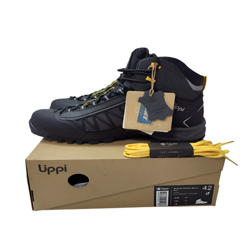 Botin / Amarillo 42 Masculino Lippi Bravo Evo Gris Osc