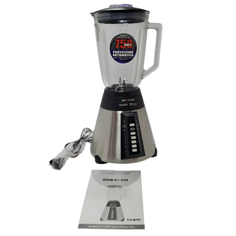 Licuadora Sindelen Li-I0000 Super Pawer Mix Inox