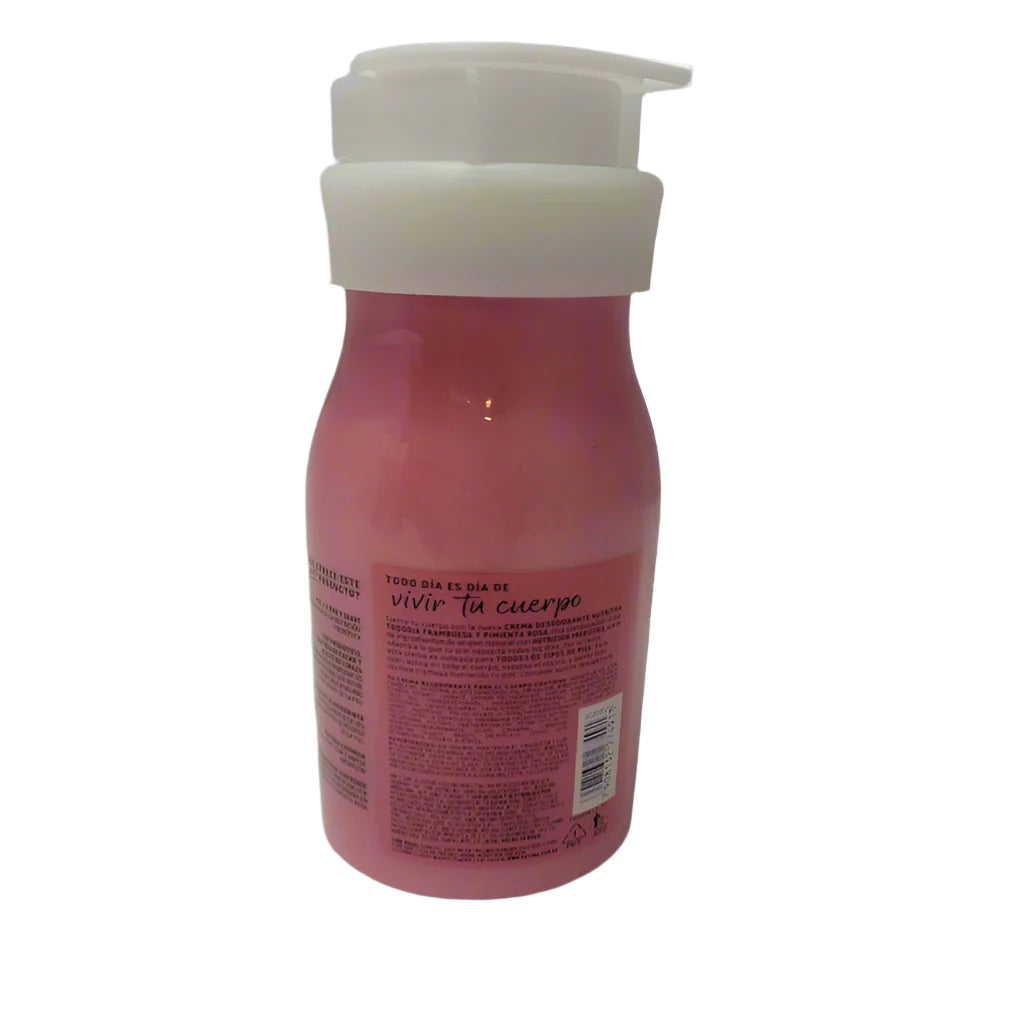 Crema Para El Cuerpo Natura Tododia Frambuesa Y Pimienta Rosa 400ml