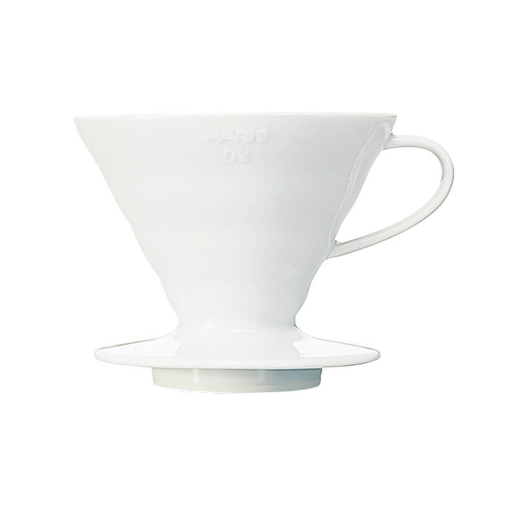 Cafetera de Goteo Hario V60 Blanco con Filtros de Cerámica