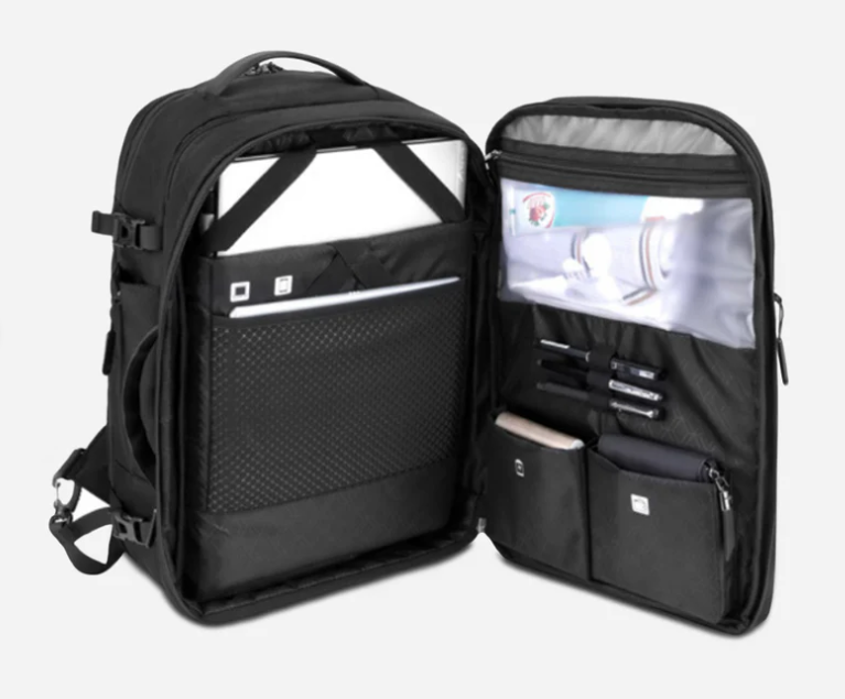Mochila Travel And Business Arctic Hunter B00382 Black 48x21x33cm 33 Lts Aprox