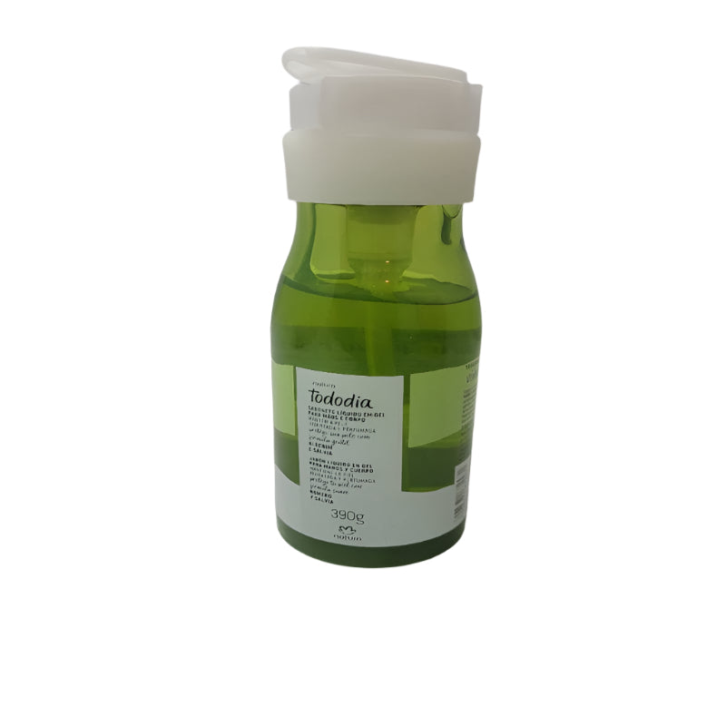 Jabon Liquido En Gel Manos Y Cuerpo Natura Romero Y Salvia 390g