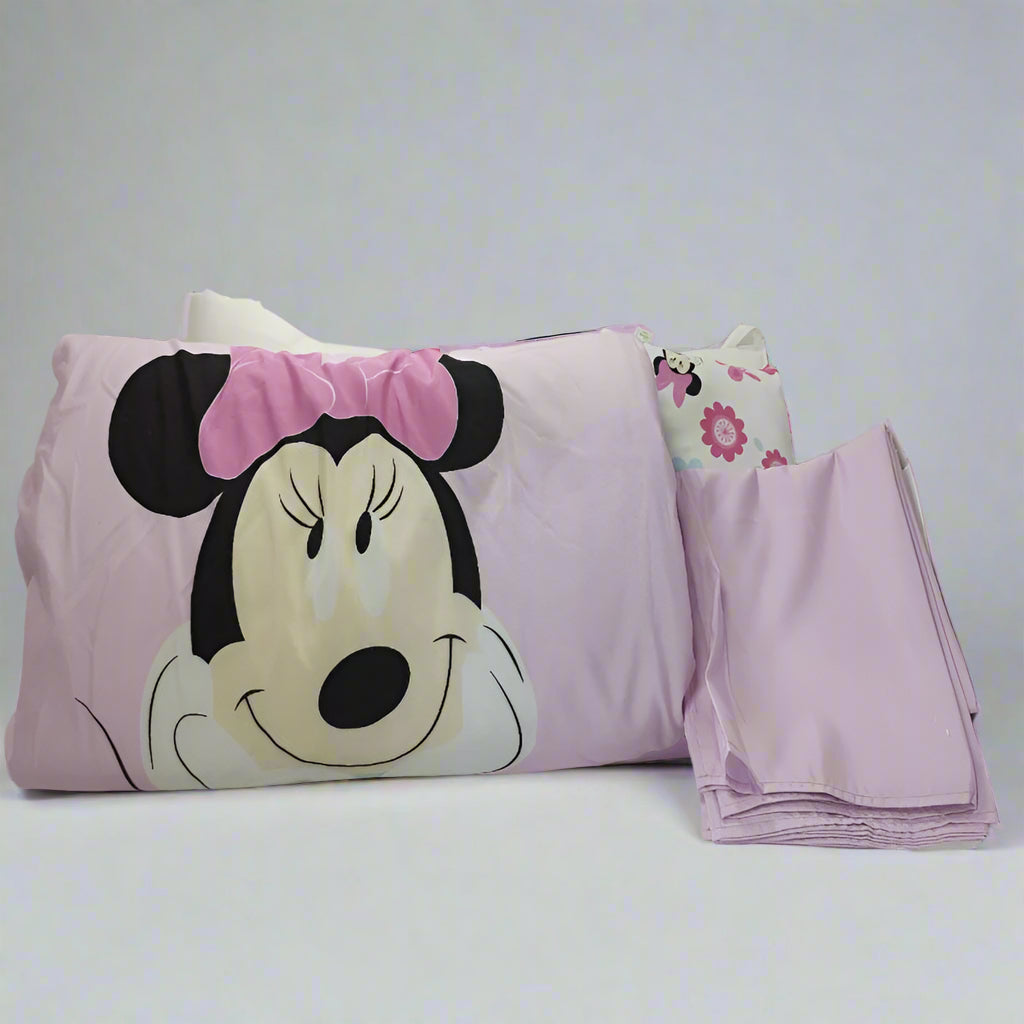 Set De Cuna Bebesit Disney Baby  Minnie Rosado