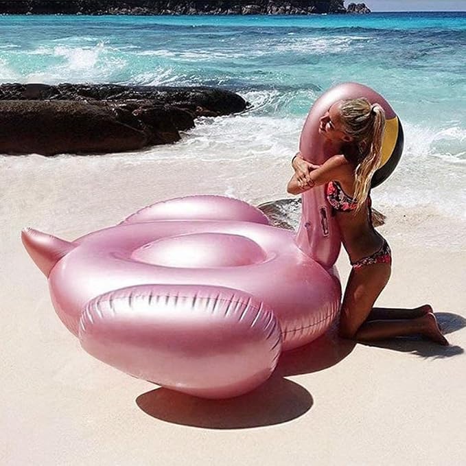 Flotador Inflable para Piscina Jasonwell JX-PF-FJFLG Flamingo Rosado
