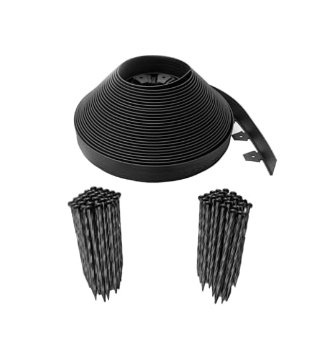 Kit De Bordes De Paisaje Easyflex Sin Excavación - 100 Pies Dimex Negro